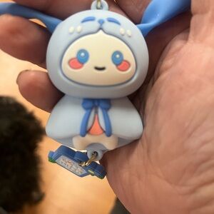 Cute Blue and Pink Character Keychain